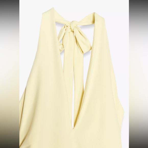 35. Zara Butter Yellow Midi Dress - Picture 5 of 10